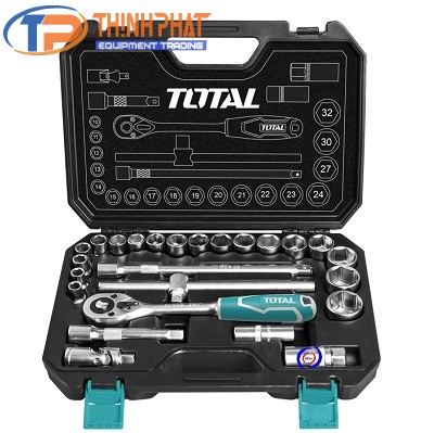 Bộ tuýp 44 chi tiết 1/2″ Total THT421441